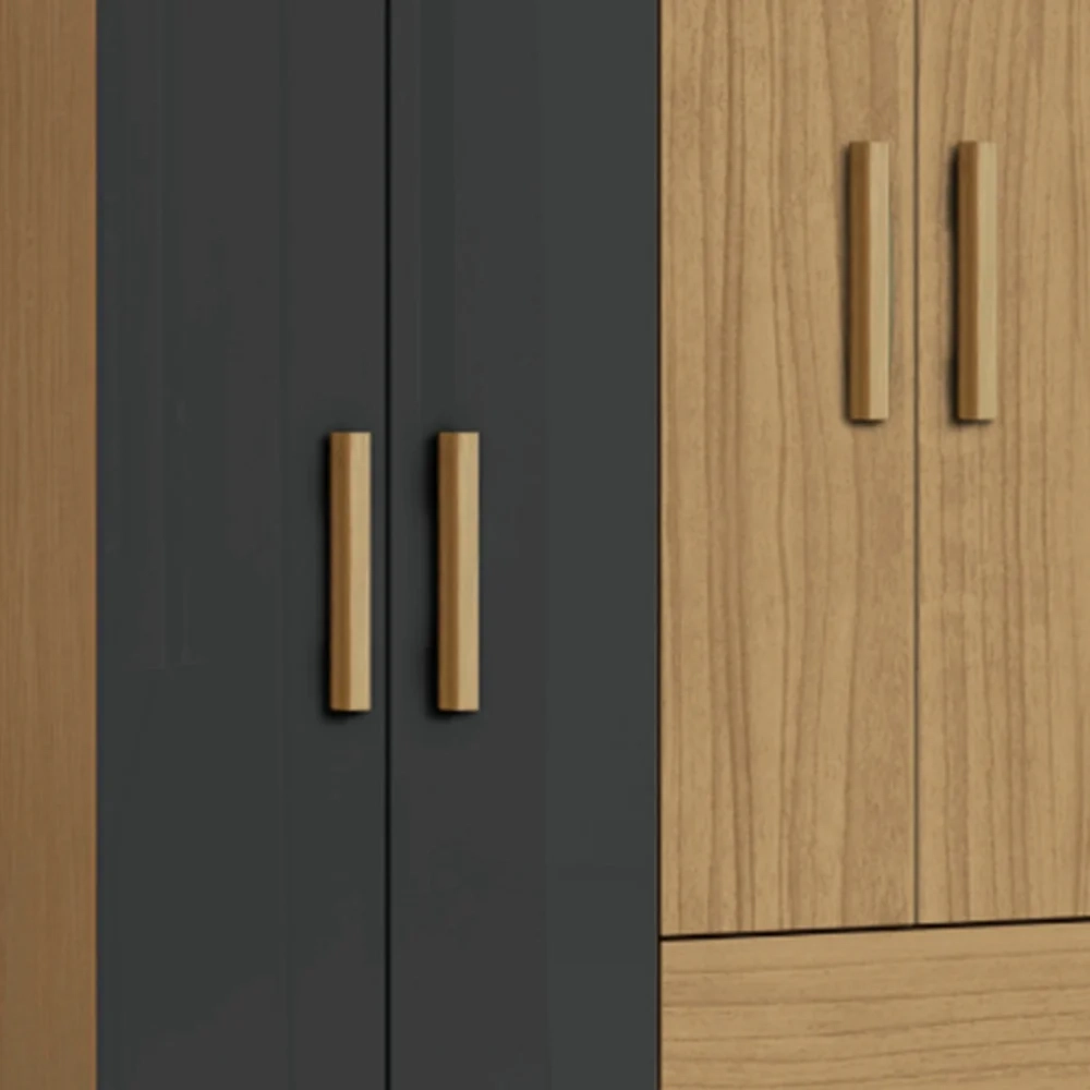 Guarda Roupa Casal 150cm 6 Portas Raely Atacama/Grafite A15 - Mpozenato 