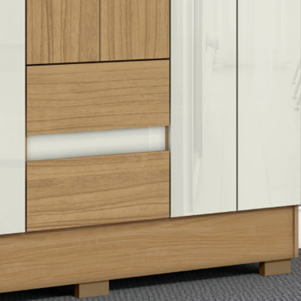 Guarda Roupa Casal 150cm 6 Portas Raely Atacama/Off A15 - Mpozenato 