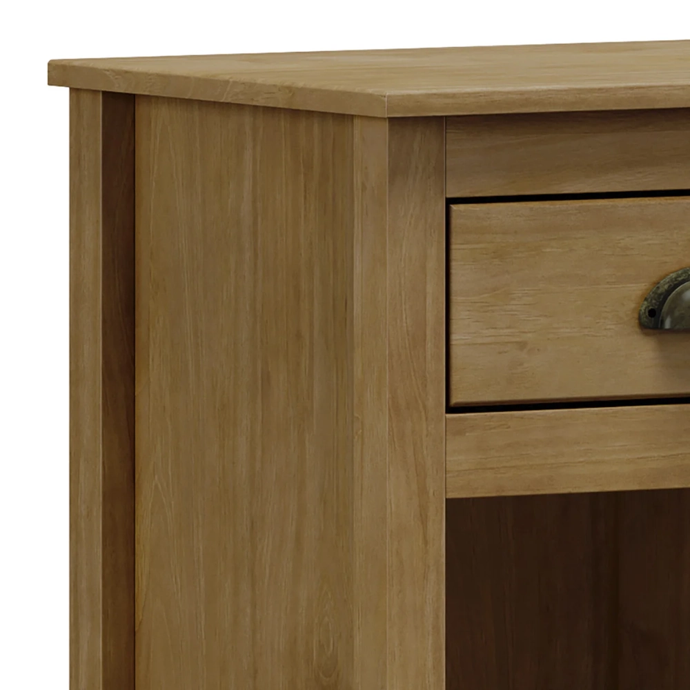 Mesa de Cabeceira Para Quarto 1 Gaveta Lázio Freijó F07     - Mpozenato