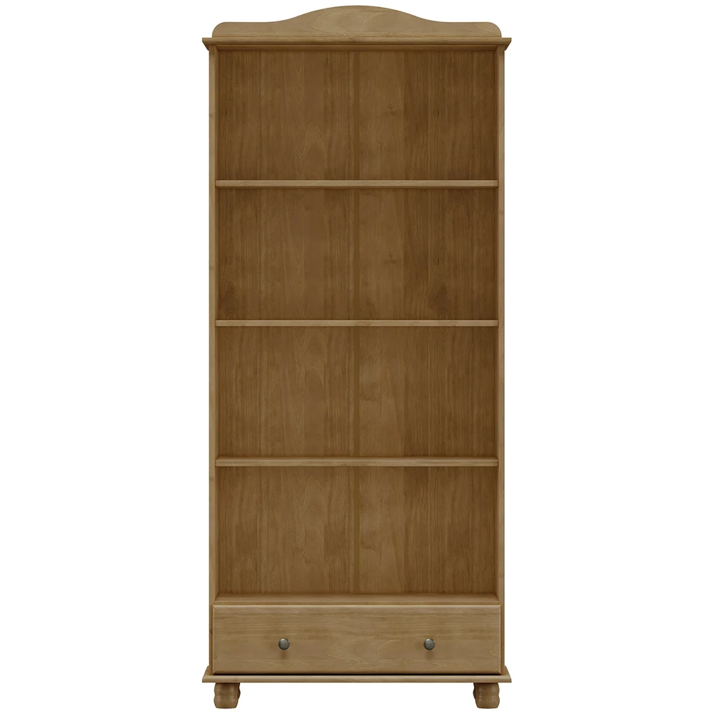 Cristaleira de Madeira 85cm 2 Portas de Vidro Rubia Freijó F07 - Mpozenato