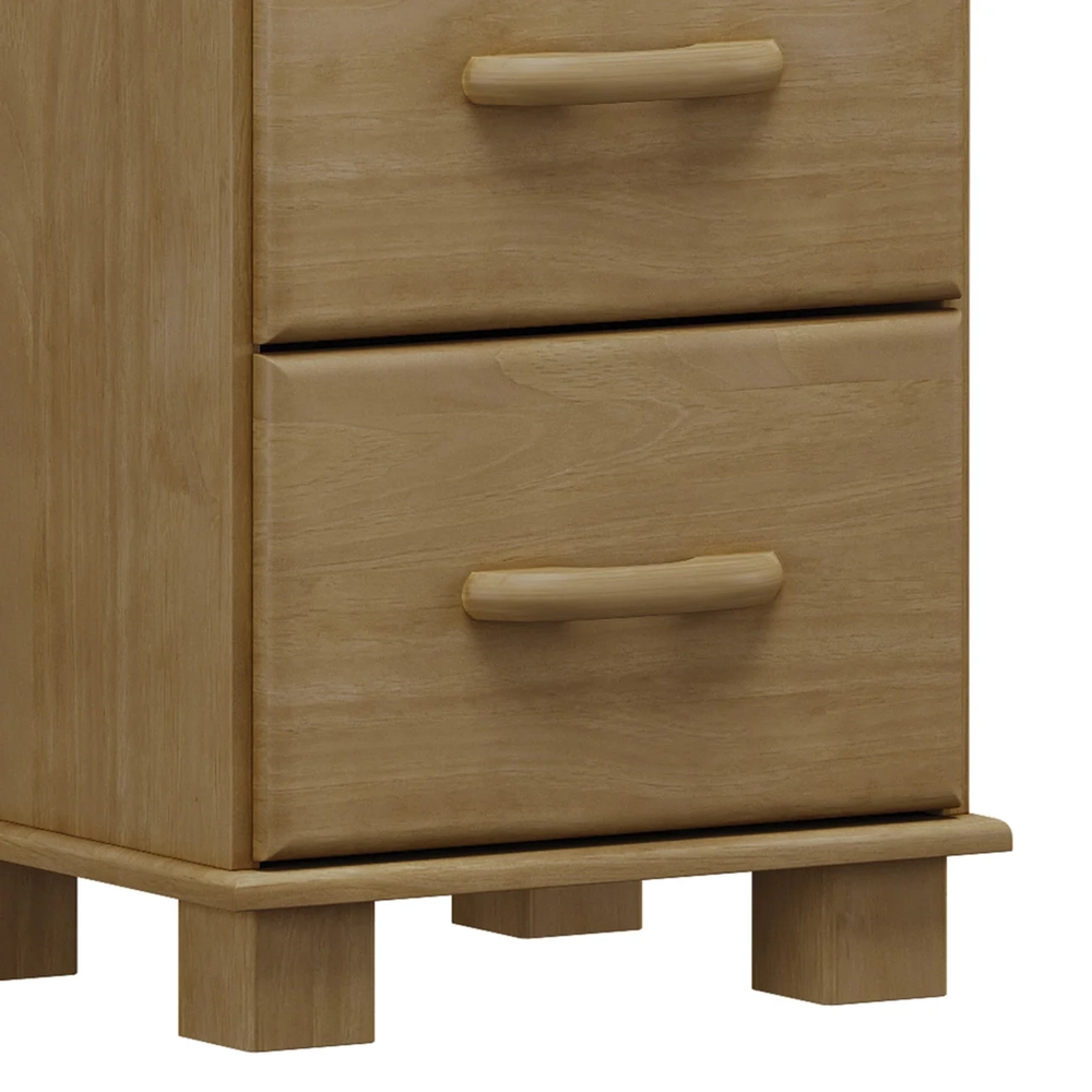 Mesa Cabeceira 44cm Para Quarto 2 Gavetas Eduarda Freijó F07 - Mpozenato