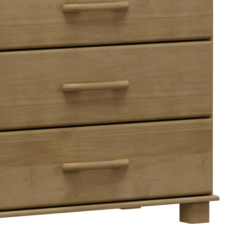 Cômoda Para Quarto 85cm 4 Gavetas Pé Madeira Eduarda Freijó F07 - Mpozenato