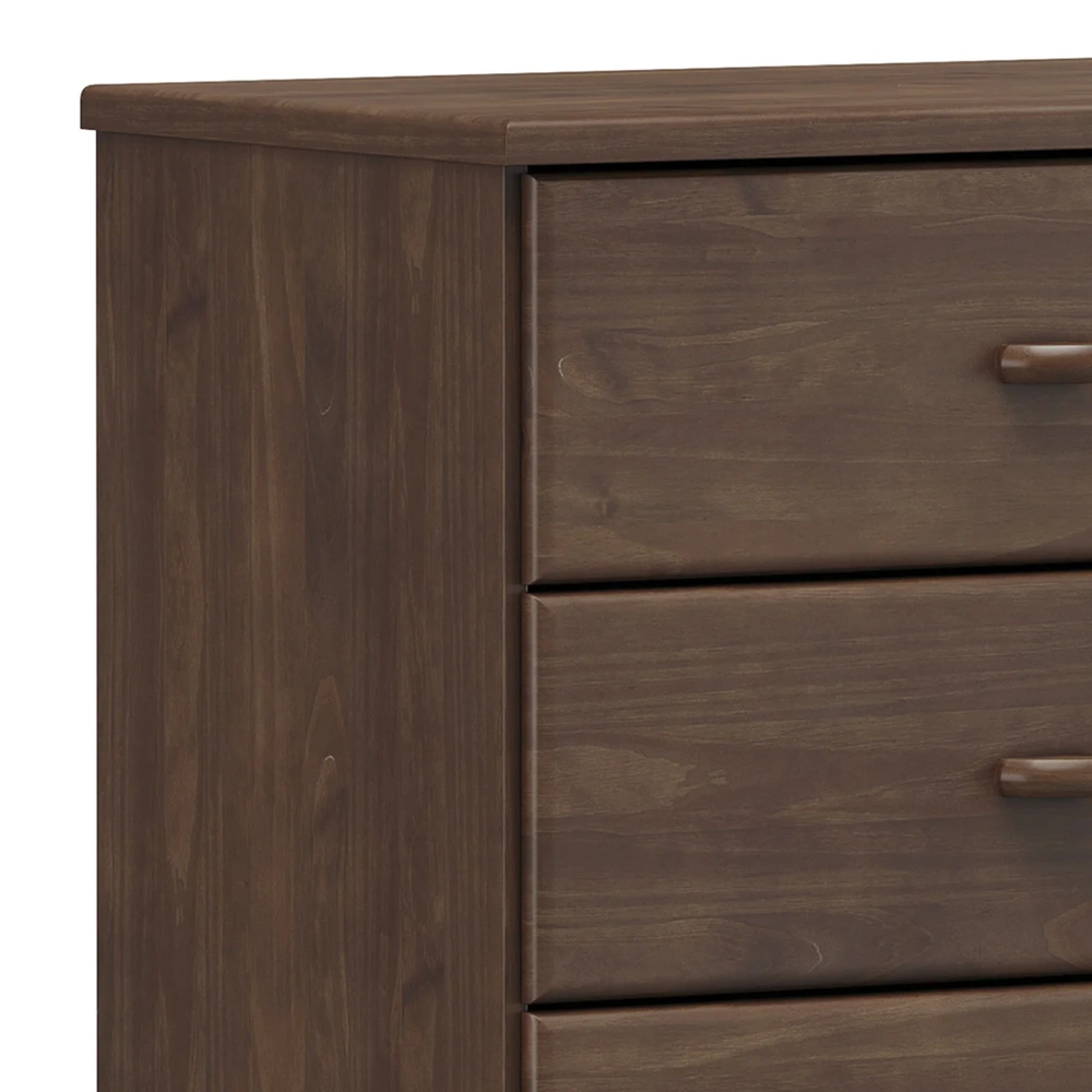 Cômoda Para Quarto 85cm 4 Gavetas Pé Madeira Eduarda Café F07 - Mpozenato