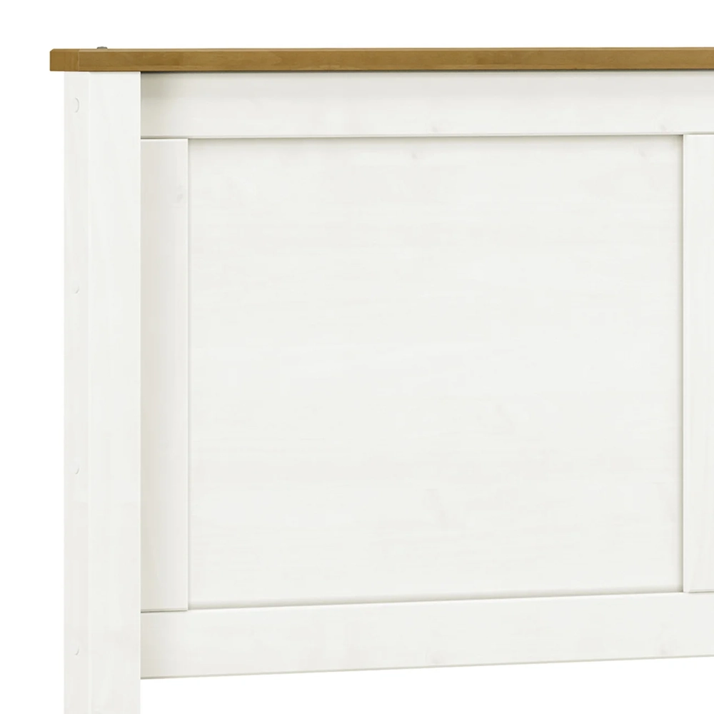 Cabeceira Cama Box Casal Queen 160cm Lázio Branco/Freijó F07 - Mpozenato