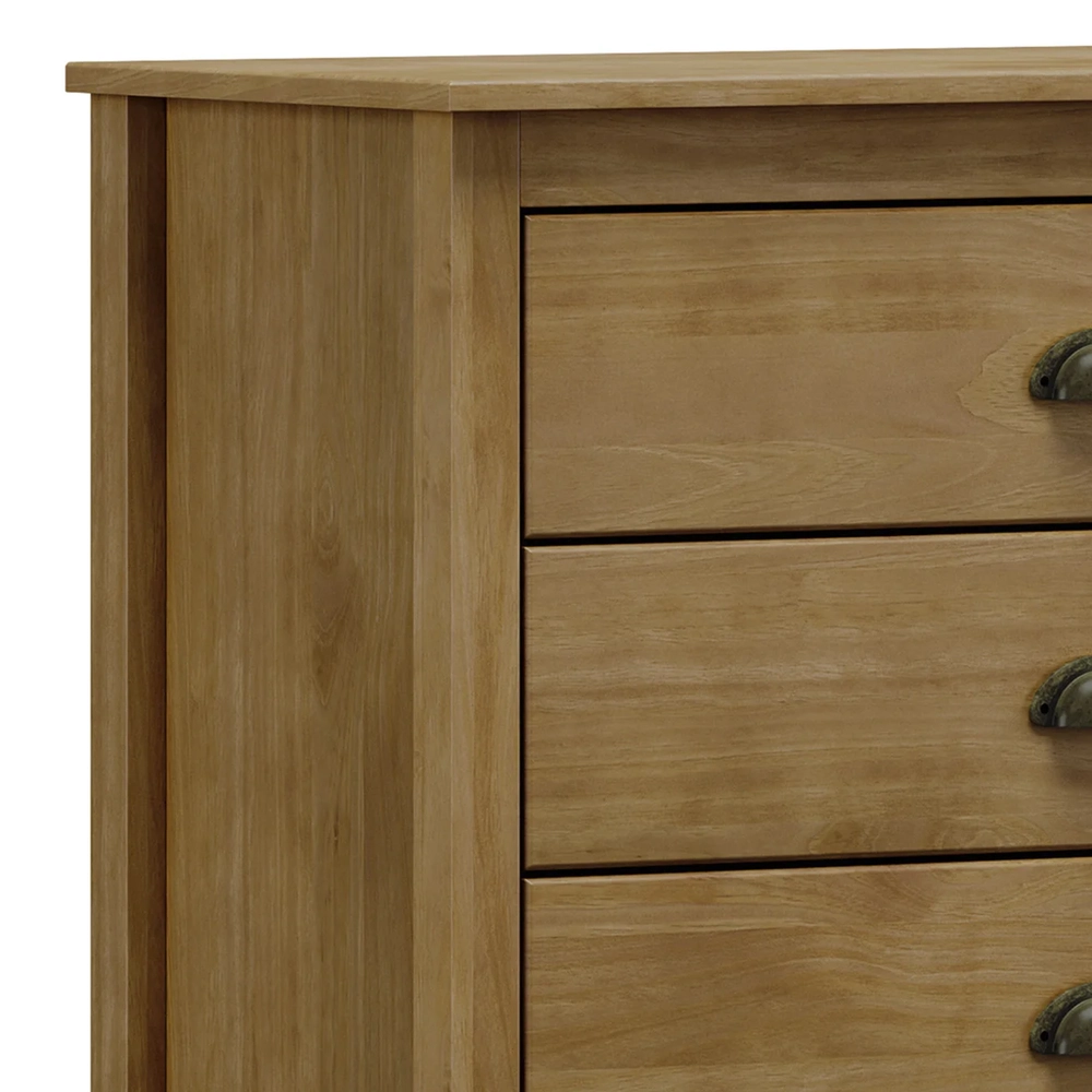 Cômoda Para Quarto 80cm Com 4 Gavetas Lázio Freijó F07      - Mpozenato