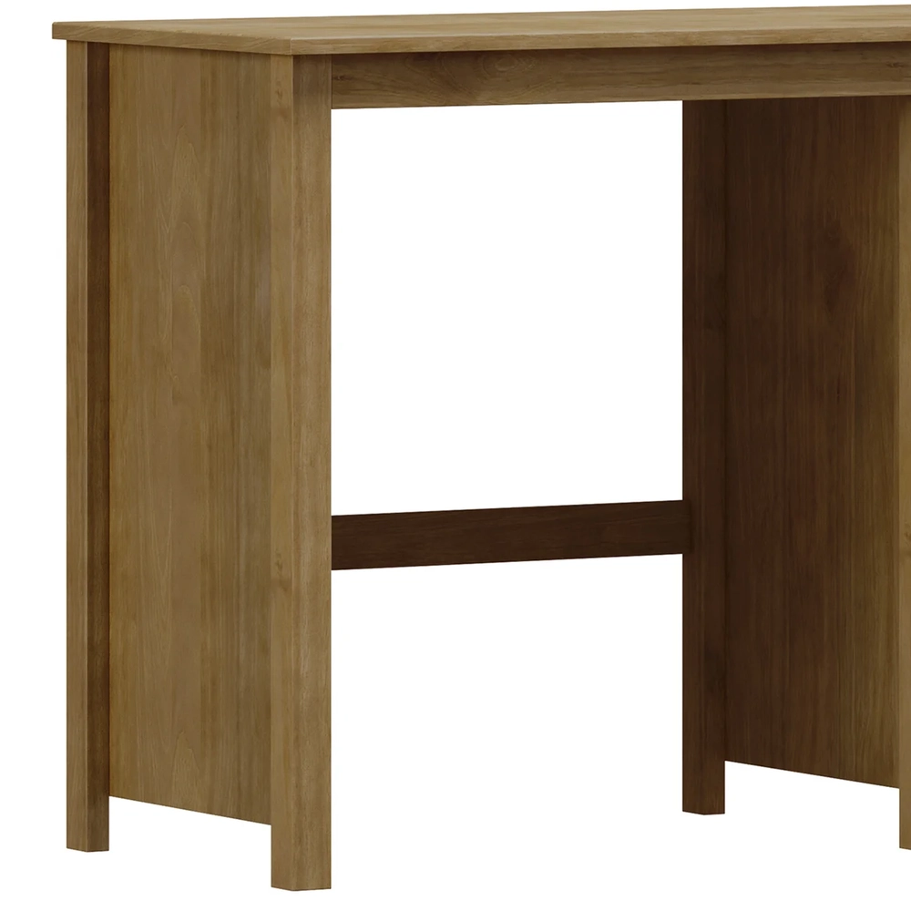 Escrivaninha 110cm 2 Gavetas Home Office Lázio Freijó F07   - Mpozenato