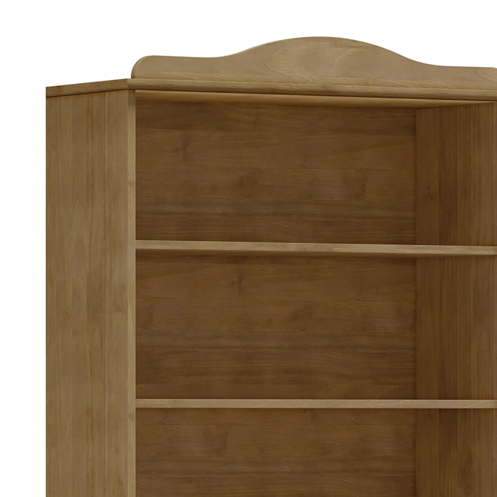 Estante Livreiro 85cm Com Prateleiras Pé Madeira Rubia Freijó F07 - Mpozenato