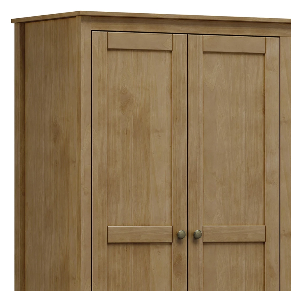 Guarda Roupa Solteiro 136cm 3 Portas Lázio Freijó F07       - Mpozenato