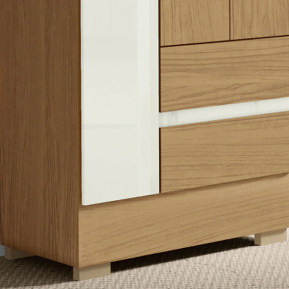 Guarda Roupa Solteiro 76cm 3 Portas Raely Atacama/Off A15  - Mpozenato