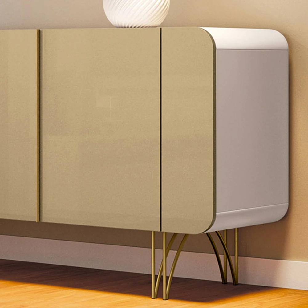 Balcão Aparador Buffet Com 4 Portas Saluti Off/Champanhe - HB Móveis