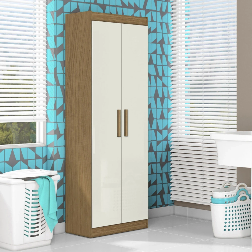 Armário Multiuso Lavanderia 60cm Lorandel Atacama/Off A15  - Mpozenato 