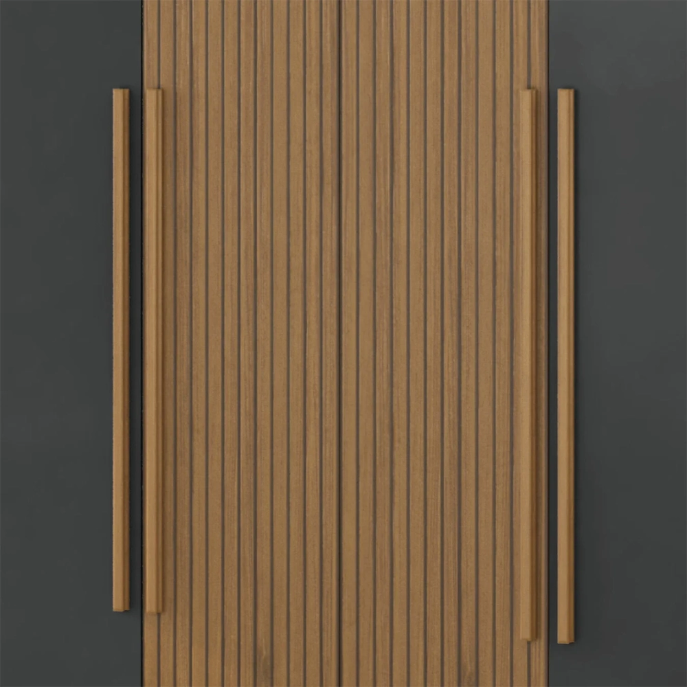 Guarda Roupa Solteiro 154cm 4 Portas Raiz Atacama/Grafite A15 - Mpozenato 