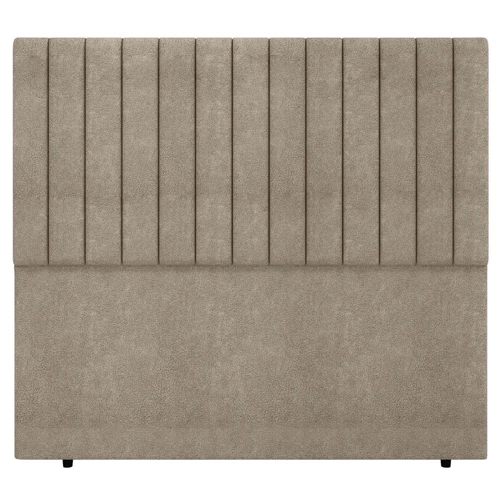 Cabeceira Cama Box Solteiro 90cm Estofada Plutus Boucle Capuccino Z04 - Mpozenato