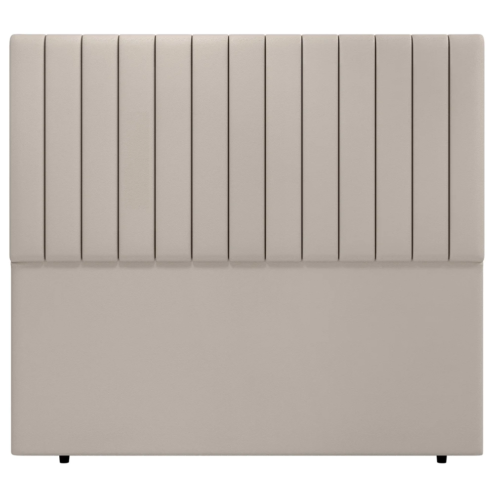 Cabeceira Cama Box Casal 140cm Estofada Plutus Sintético Bege Z04 - Mpozenato 