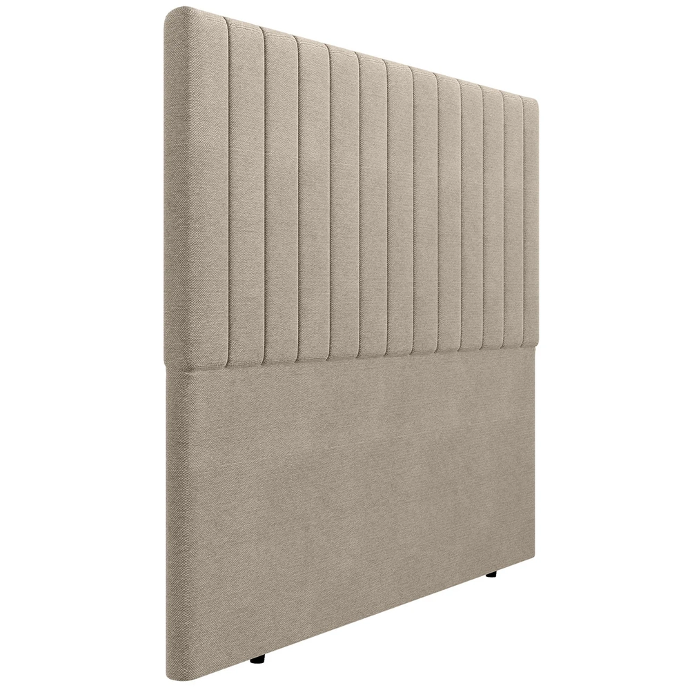 Cabeceira Cama Box Queen 160cm Estofada Plutus Linho Bege Z04 - Mpozenato