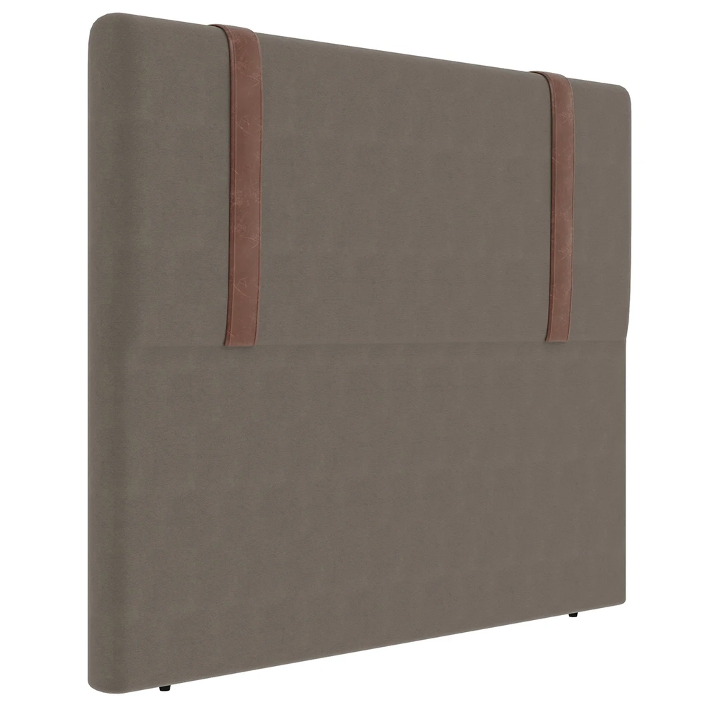 Cabeceira Cama Box Casal 140cm Estofada Glory Linho Mescla Z04 - Mpozenato