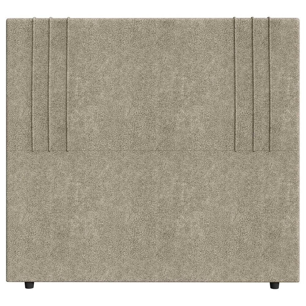 Cabeceira Cama Box Solteiro 90cm Estofada Rama Boucle Capuccino Z04 - Mpozenato