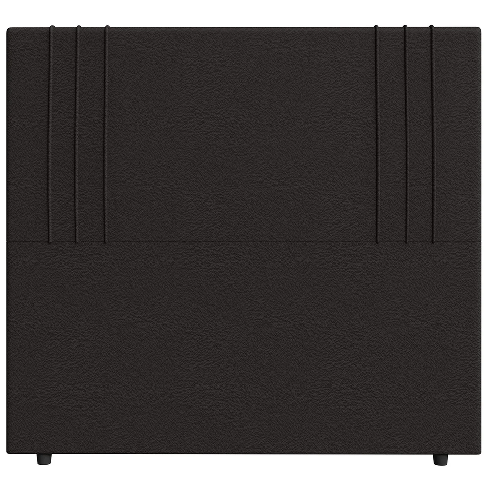 Cabeceira Cama Box Solteiro 90cm Estofada Rama Sintético Marrom Z04 - Mpozenato