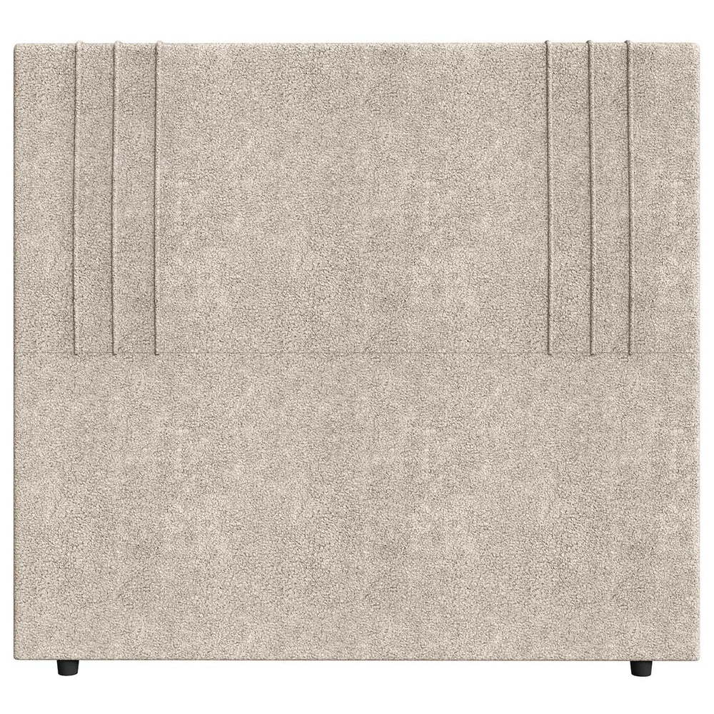 Cabeceira Cama Box Casal 140cm Estofada Rama Boucle Bege Z04 - Mpozenato