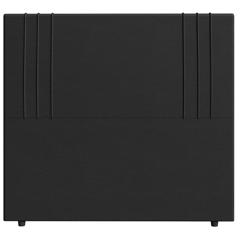 Cabeceira Cama Box Casal 140cm Estofada Rama Sintético Preto Z04 - Mpozenato 