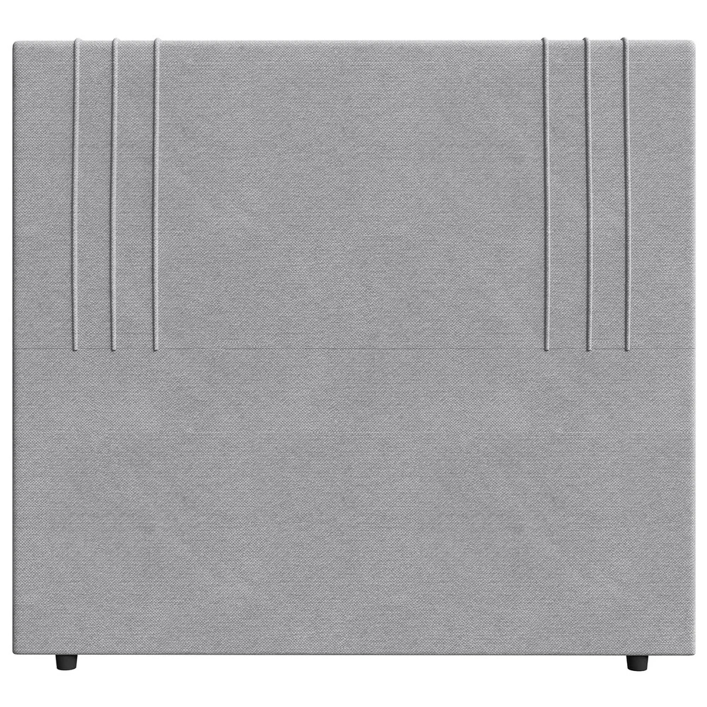 Cabeceira Cama Box Queen 160cm Estofada Rama Linho Cinza Z04 - Mpozenato