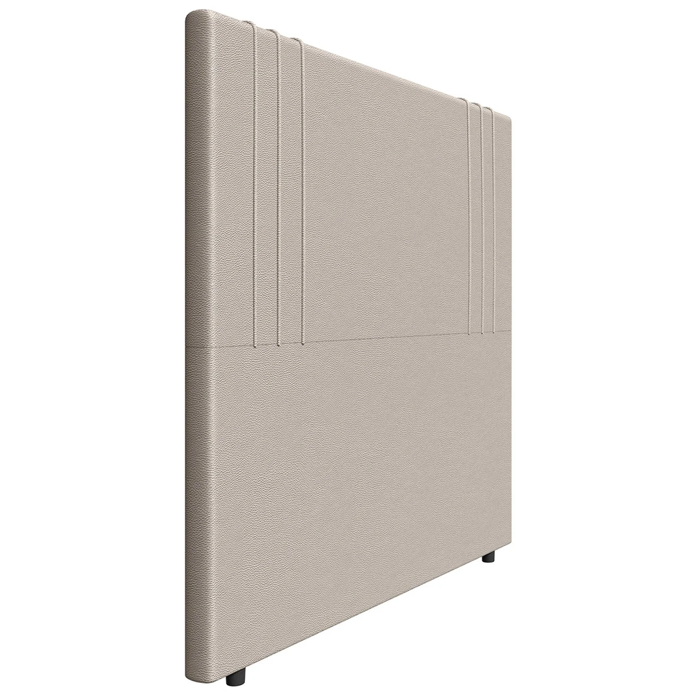 Cabeceira Cama Box Queen 160cm Estofada Rama Sintético Bege Z04 - Mpozenato 