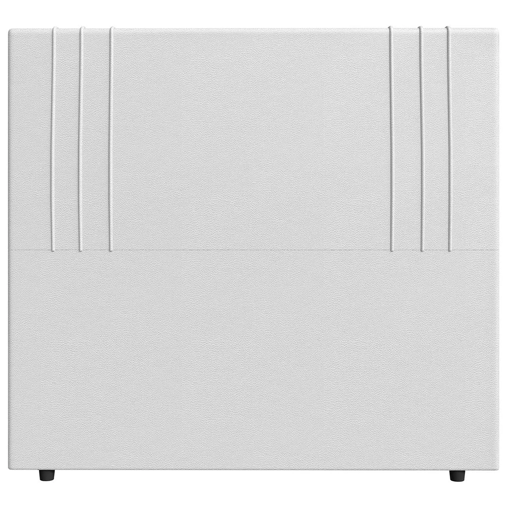 Cabeceira Cama Box Queen 160cm Estofada Rama Sintético Branco Z04 - Mpozenato