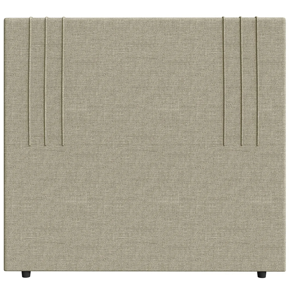 Cabeceira Cama Box Queen 160cm Estofada Rama Linho Areia Z04 - Mpozenato