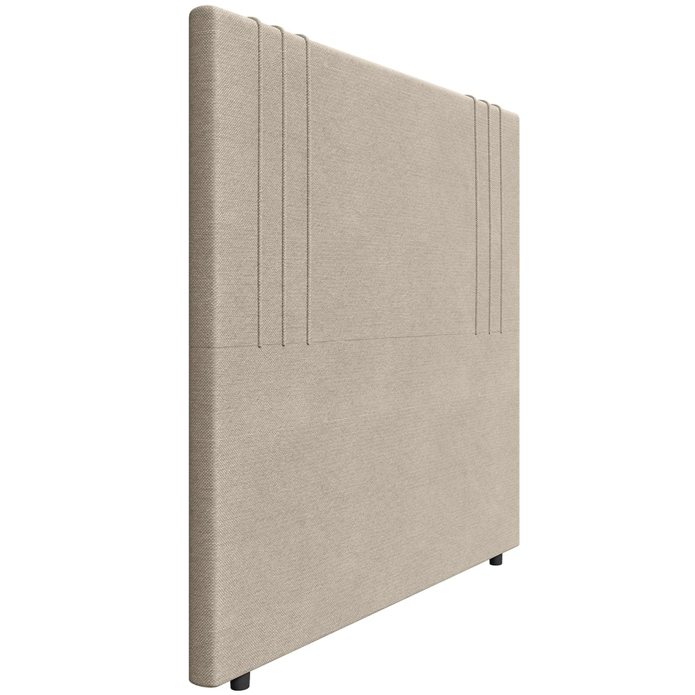 Cabeceira Cama Box King 193cm Estofada Rama Linho Bege Z04 - Mpozenato