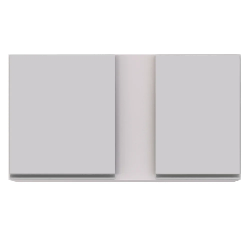 Armário Aéreo 100cm 2 Portas Indiana Branco - Lumil Móveis