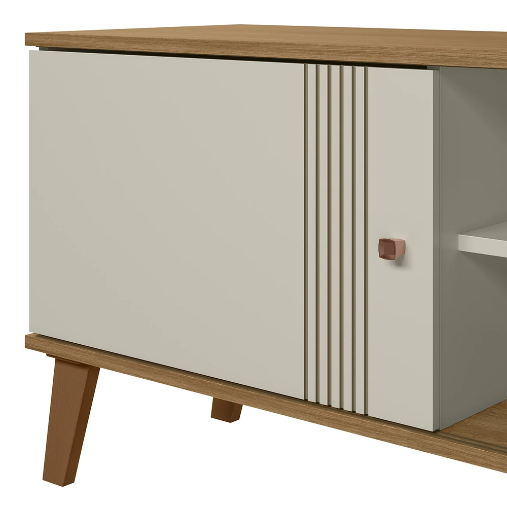 Rack Bancada Para TV 65 Pol 160cm Sia Off/Nature Z49       - Mpozenato