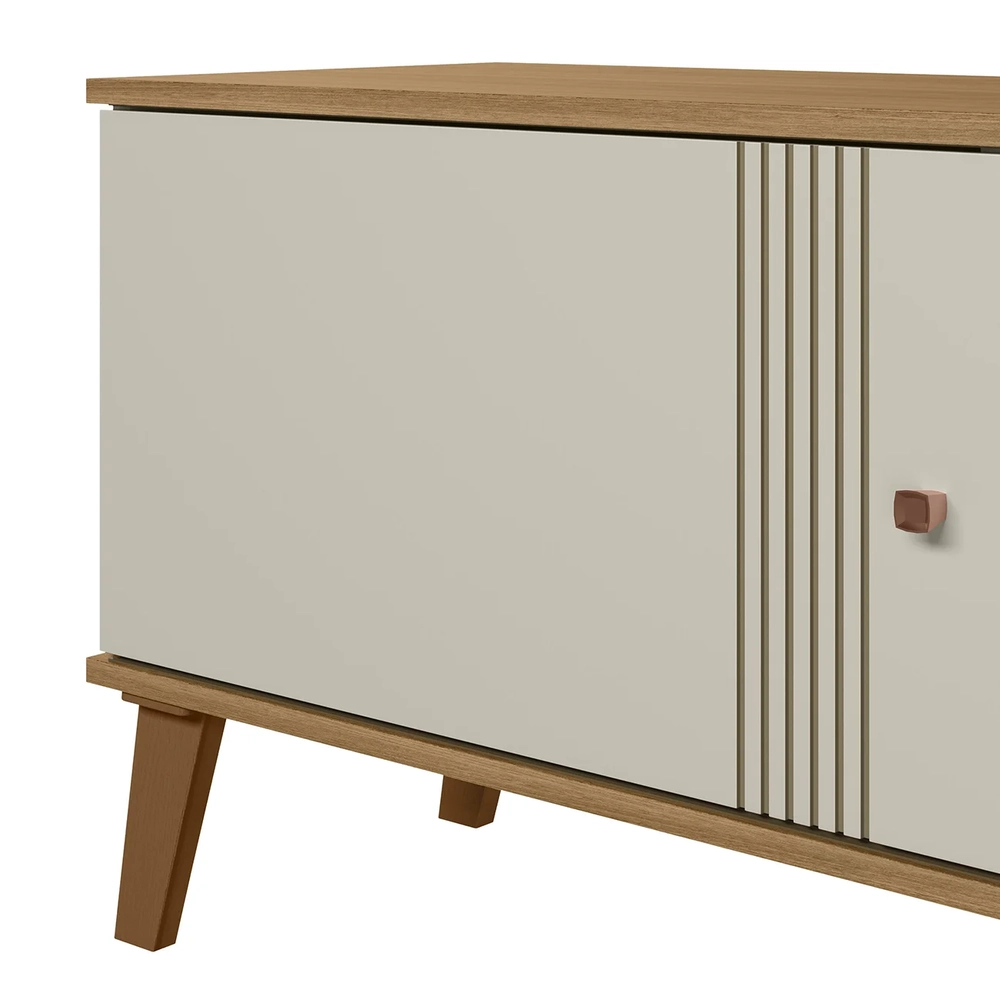 Rack Bancada Para TV 75 Pol 180cm Sia Off/Nature Z49       - Mpozenato