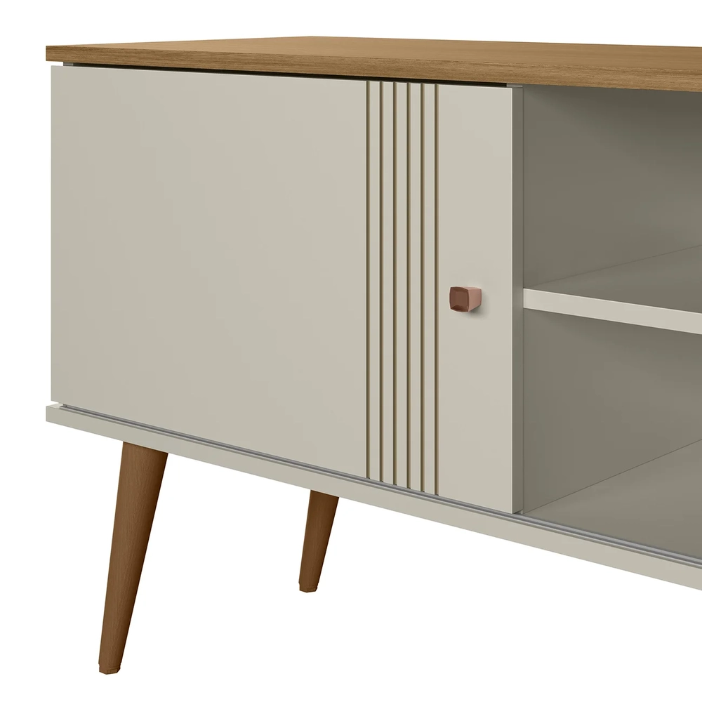 Rack Bancada Para TV 55 Pol 136cm Romeo Off/Nature Z49     - Mpozenato