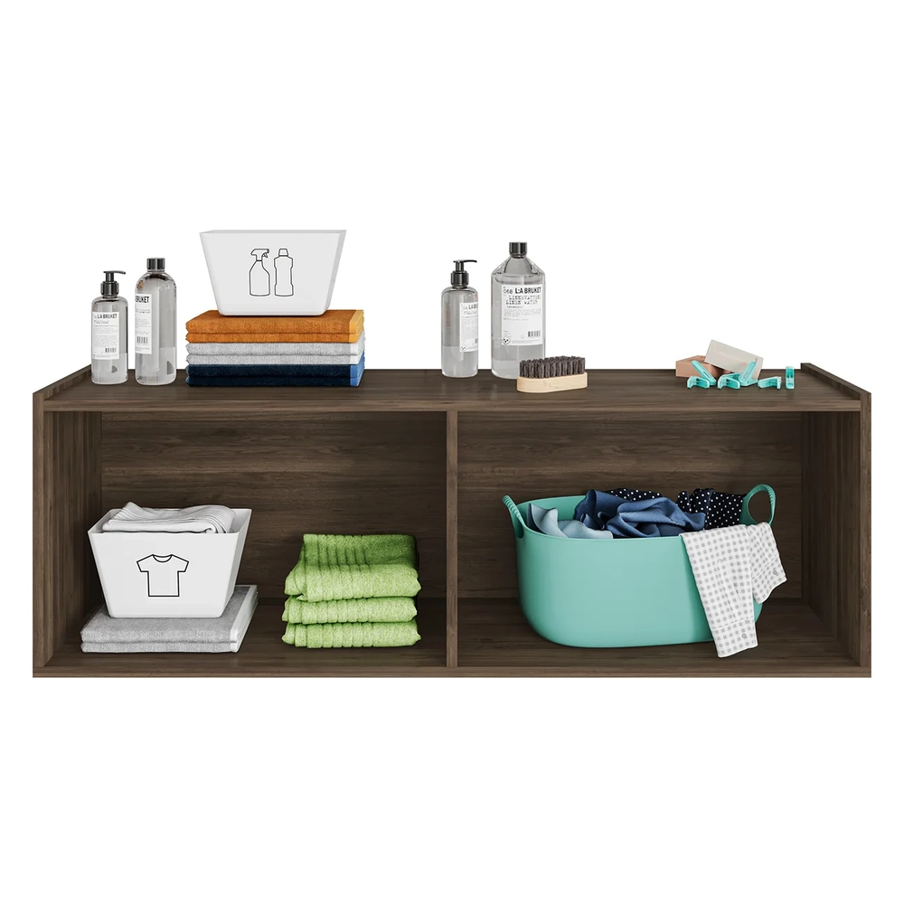 Balcão Suspenso Multiuso Lavanderia 118cm Monna Freijó Z34 - Mpozenato