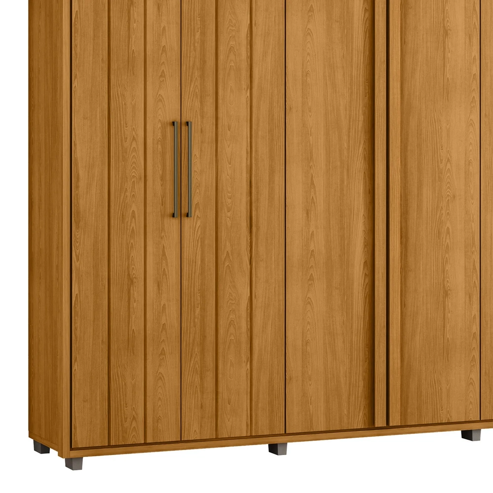 Guarda Roupa Casal 250cm Com 6 Portas Vibe Cinamomo Z10     - Mpozenato