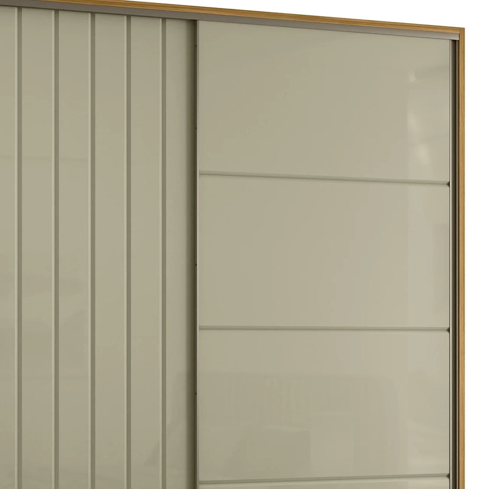Guarda Roupa Casal 230cm Com 2 Portas Verbena Opala/Cumaru Z10 - Mpozenato