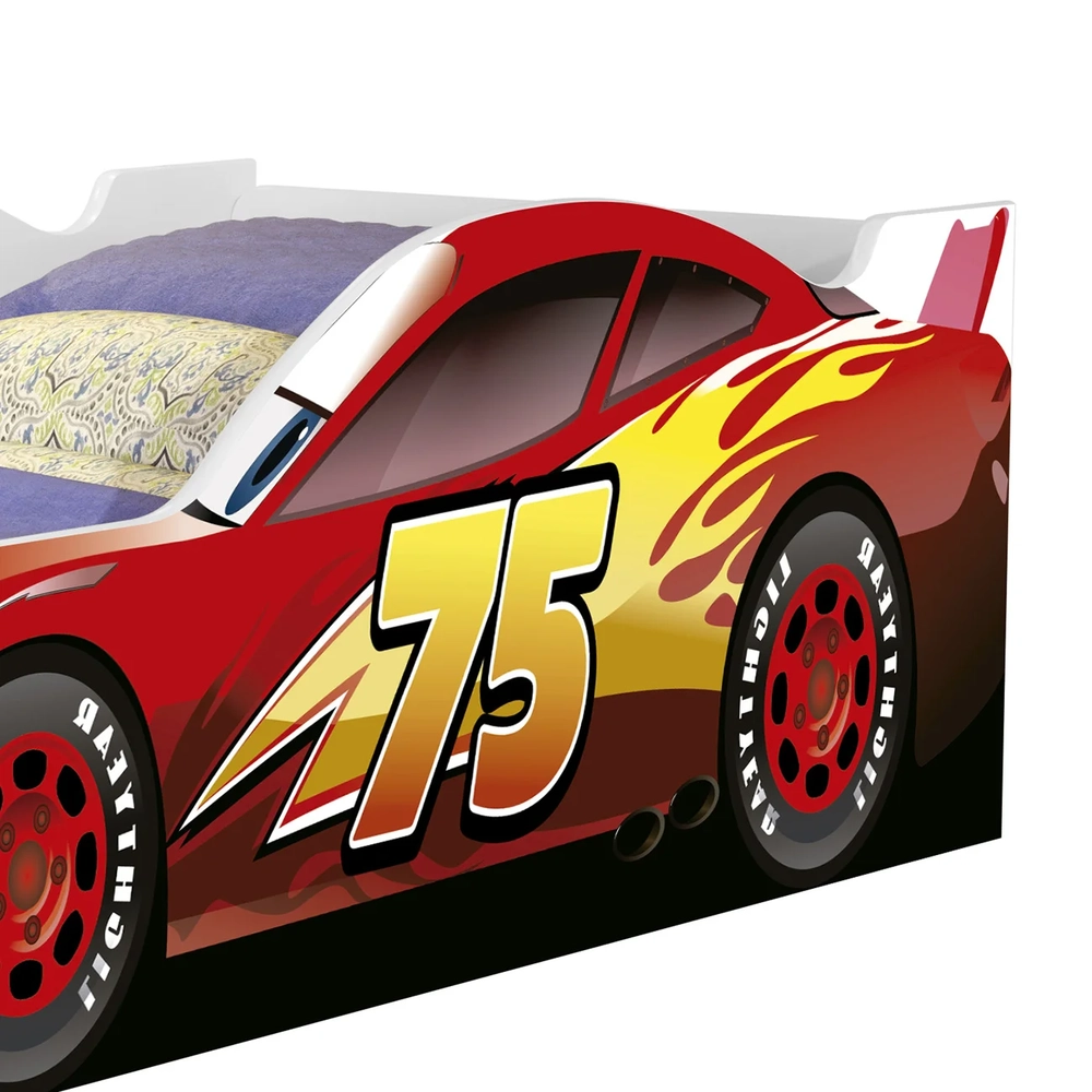 Cama Solteiro Infantil 188x88cm Personagens Carro Vermelho Z53 - Mpozenato
