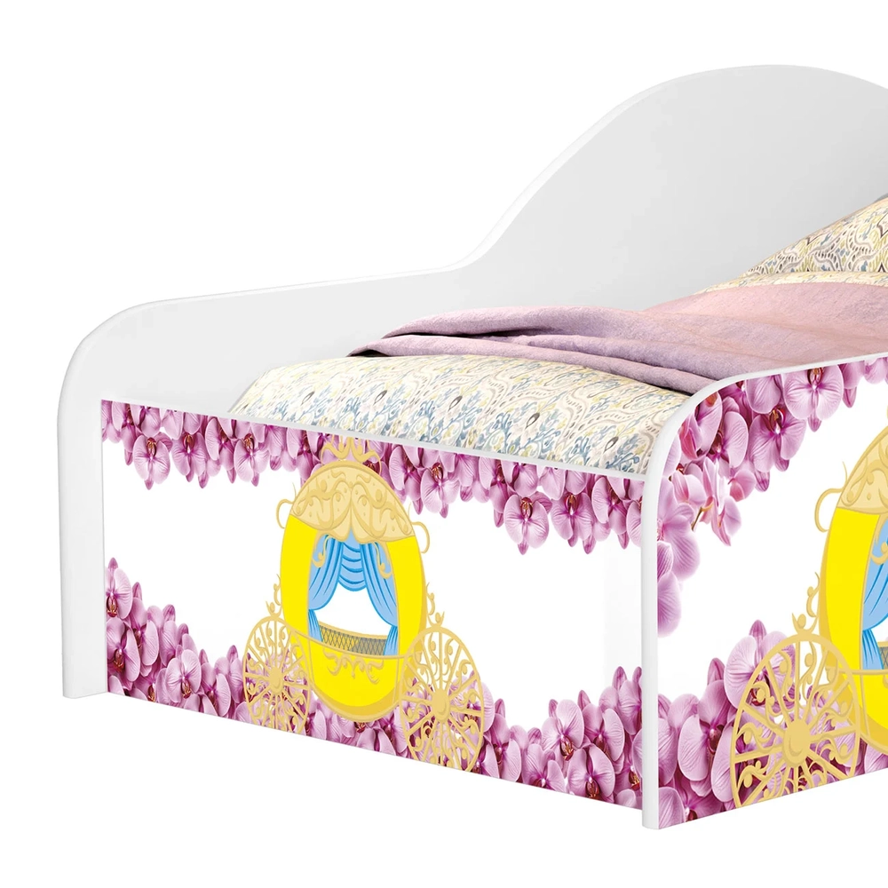 Mini Cama Infantil 148x68cm Personagens Princesa Rosa Z53   - Mpozenato