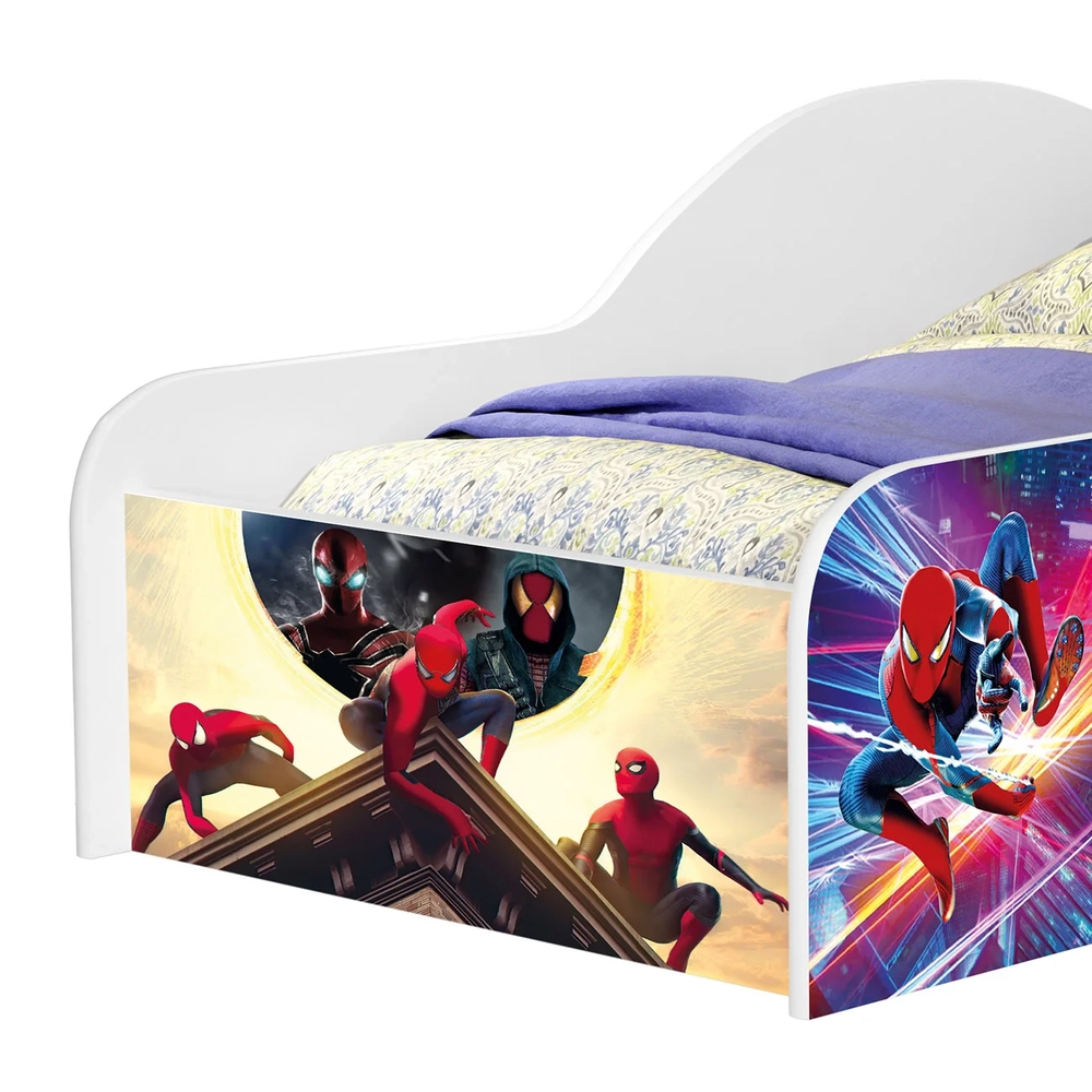 Mini Cama Infantil 148x68cm Personagens Herói Aranha Z53    - Mpozenato