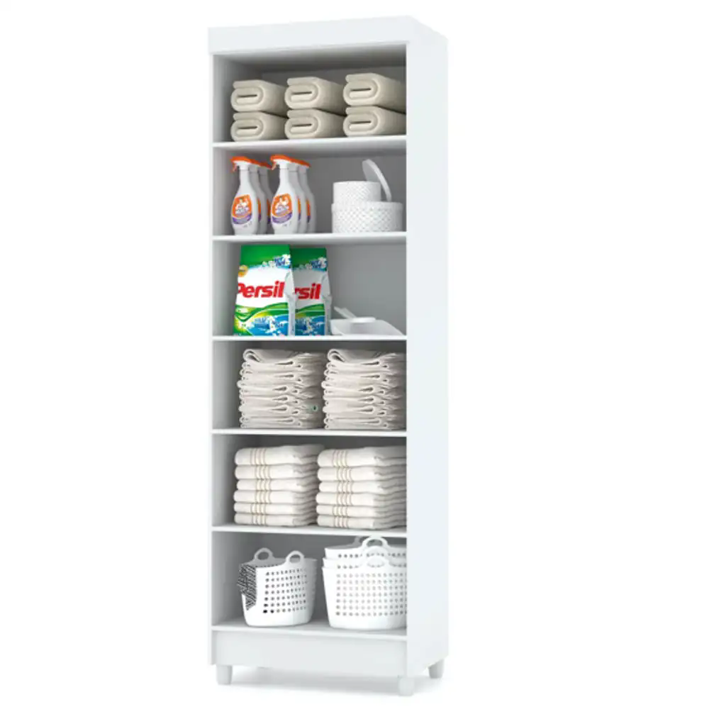 Armário Multiuso Cozinha Lavanderia 2 Portas Aline V02 Branco - Mpozenato