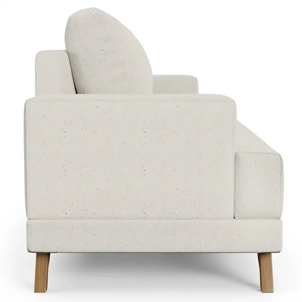Sofá 3 Lugares 200cm Living Pés Curvos Santi D05 Linho Cru - Mpozenato