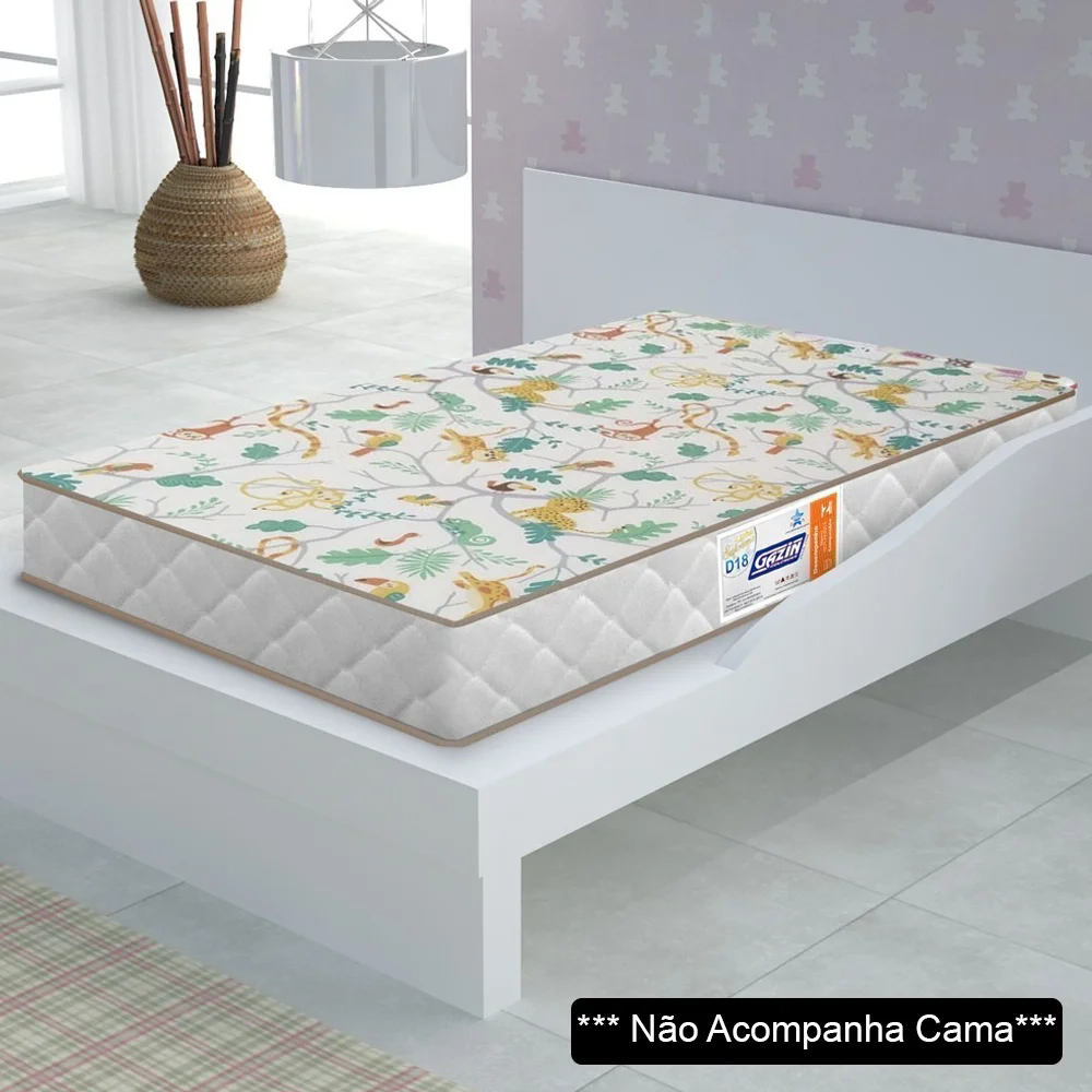 Colchão Para Berço 70cm Espuma D18 Supreme Branco - Gazin