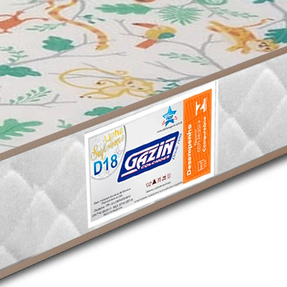 Colchão Para Berço 70cm Espuma D18 Supreme Branco - Gazin