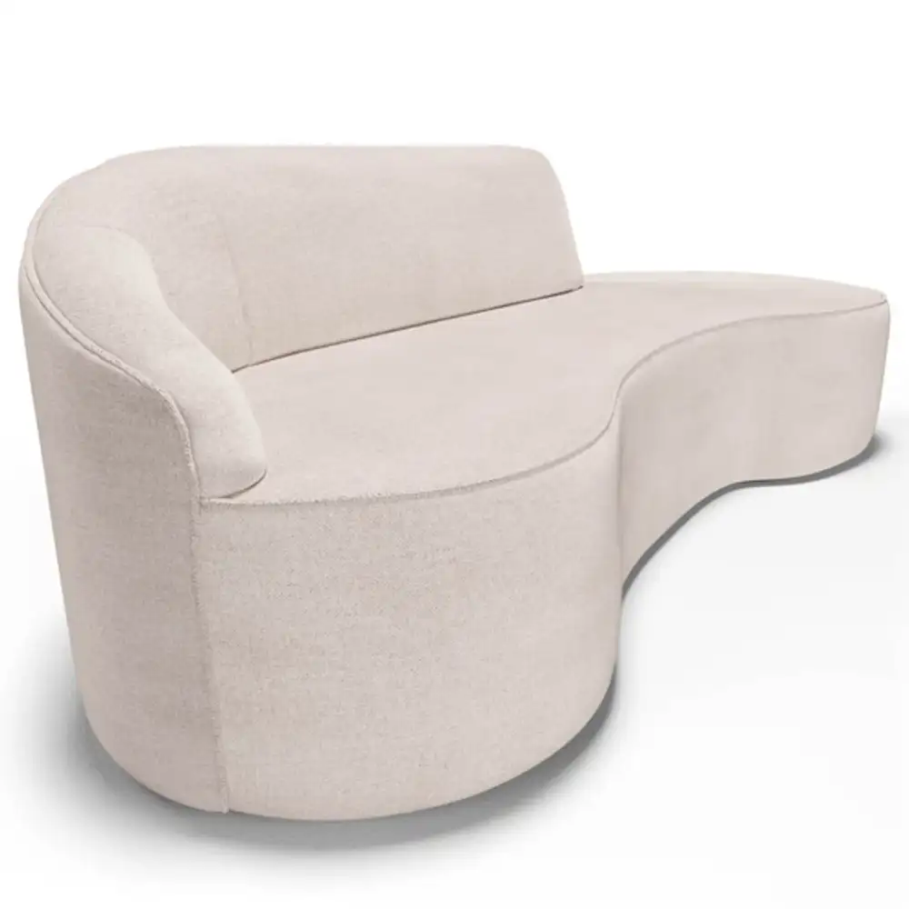 Sofá Living  2 Lugares 180cm Braço Esquerdo Mozart D06 Linho Cru - Mpozenato