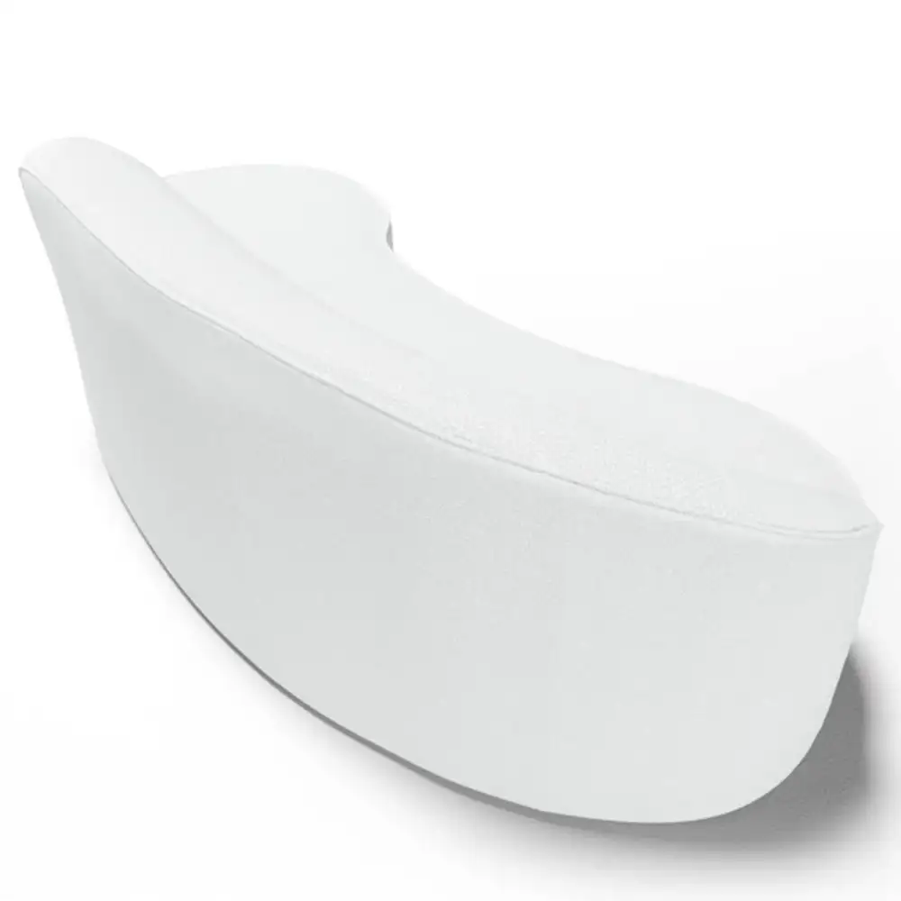 Sofá Living  2 Lugares 180cm Braço Esquerdo Mozart D06 Sintético Branco - Mpozenato