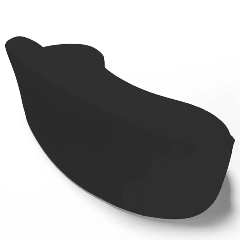 Sofá Living  3 Lugares 230cm Braço Esquerdo Mozart D06 Sintético Preto - Mpozenato