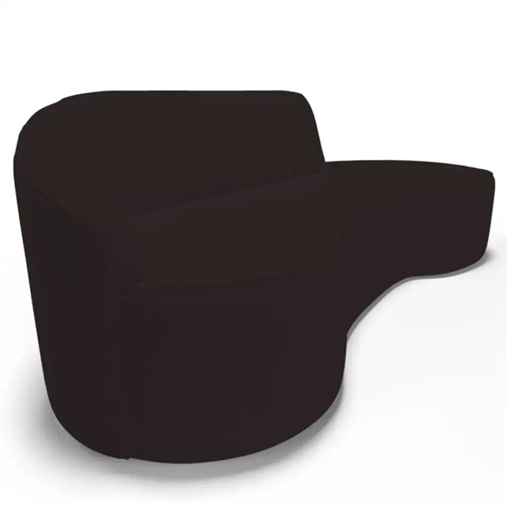 Sofá Living  3 Lugares 230cm Braço Esquerdo Mozart D06 Sintético Marrom - Mpozenato