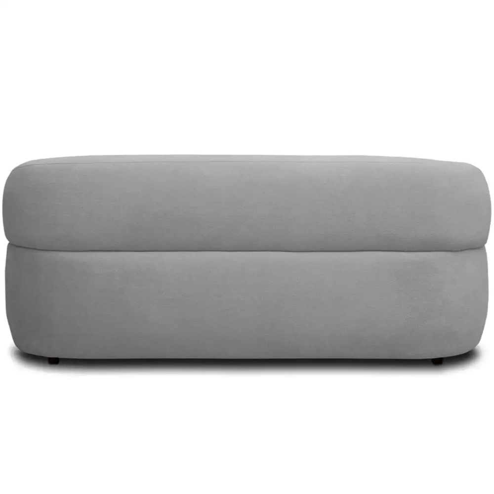 Sofá 2 Lugares Living Orgânico Sala de Estar 140cm Conka F05 Boucle Cinza - Mpozenato