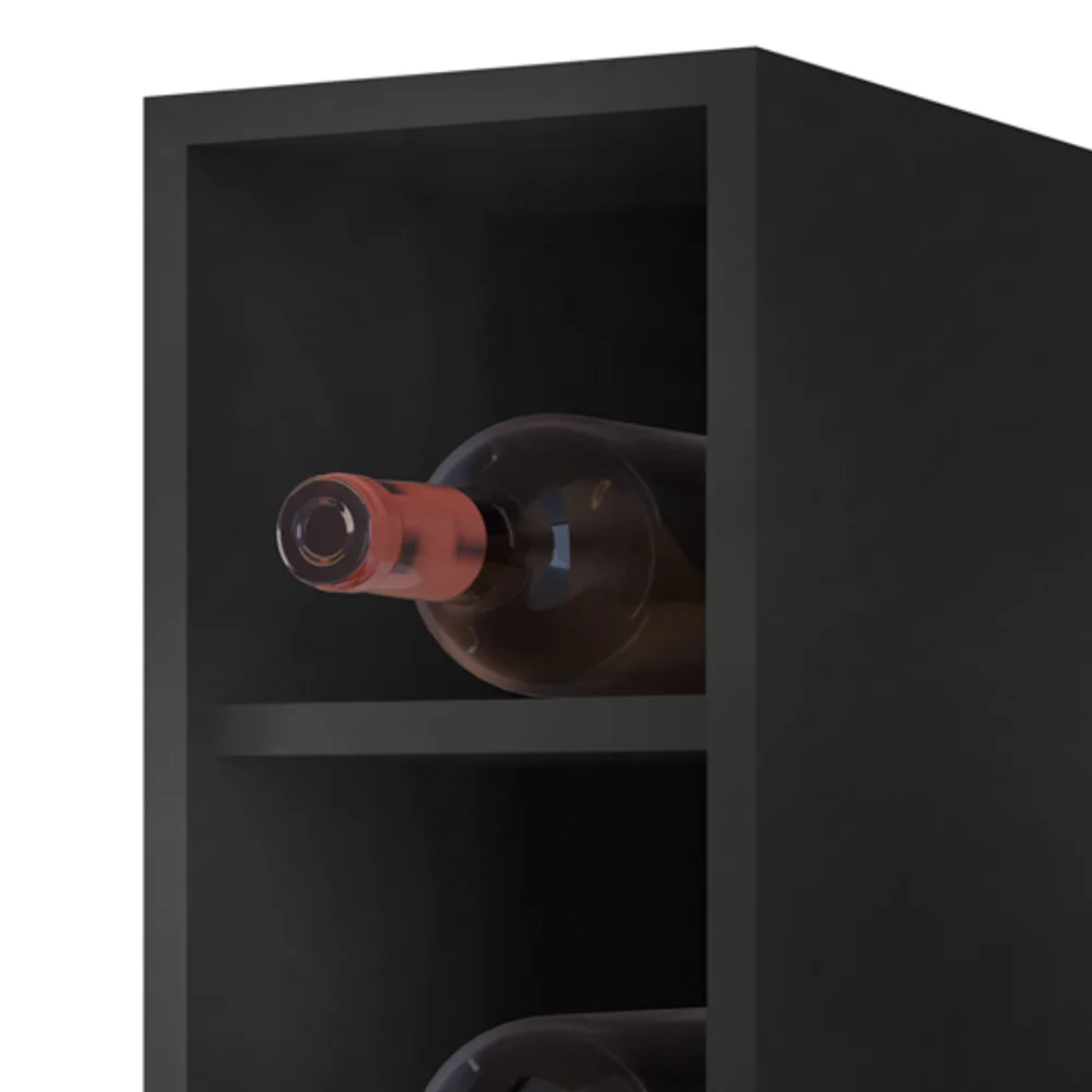 Nicho Aéreo Adega Vertical 20cm Riad Preto - Lumil