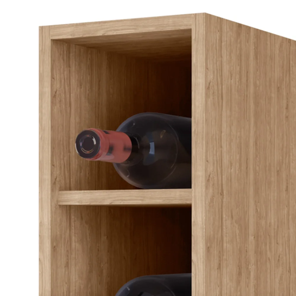 Nicho Aéreo Adega Vertical 20cm Riad Castanho - Lumil